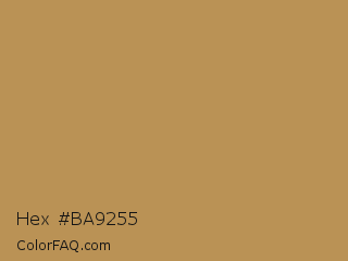 Hex #ba9255 Color Image