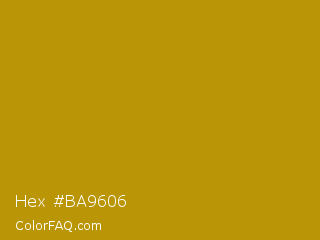 Hex #ba9606 Color Image