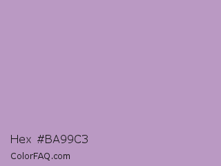 Hex #ba99c3 Color Image