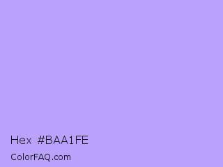 Hex #baa1fe Color Image
