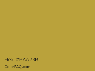 Hex #baa23b Color Image