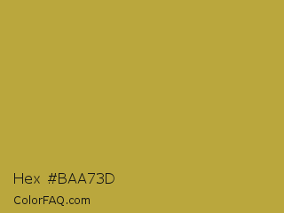 Hex #baa73d Color Image