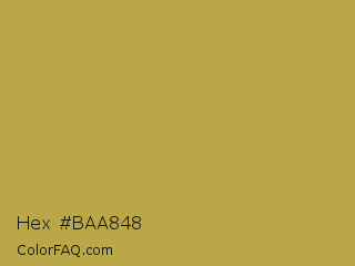 Hex #baa848 Color Image