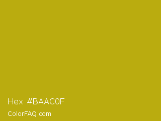 Hex #baac0f Color Image