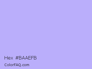 Hex #baaefb Color Image
