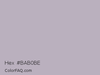 Hex #bab0be Color Image