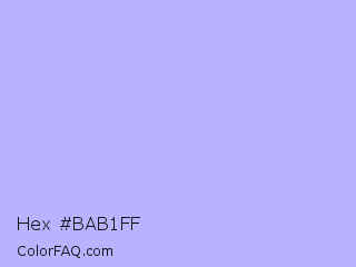 Hex #bab1ff Color Image