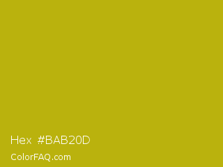 Hex #bab20d Color Image