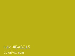 Hex #bab215 Color Image