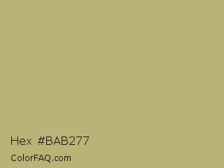 Hex #bab277 Color Image