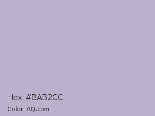 Hex #bab2cc Color Image