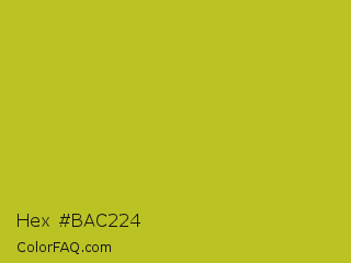 Hex #bac224 Color Image