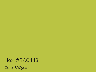 Hex #bac443 Color Image