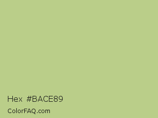 Hex #bace89 Color Image