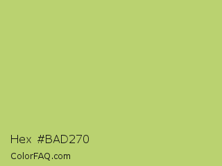 Hex #bad270 Color Image