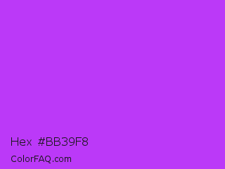 Hex #bb39f8 Color Image