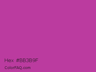 Hex #bb3b9f Color Image