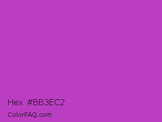 Hex #bb3ec2 Color Image