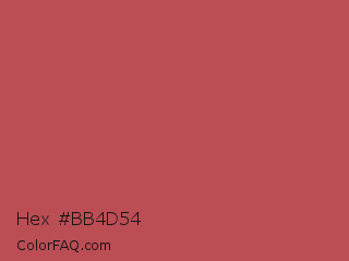 Hex #bb4d54 Color Image