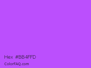 Hex #bb4ffd Color Image