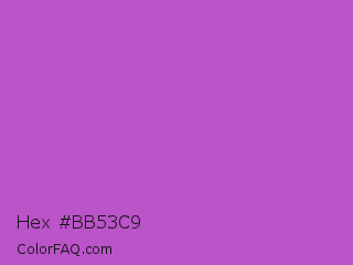 Hex #bb53c9 Color Image
