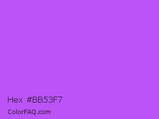 Hex #bb53f7 Color Image