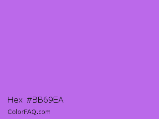 Hex #bb69ea Color Image
