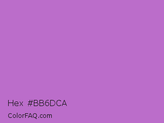 Hex #bb6dca Color Image