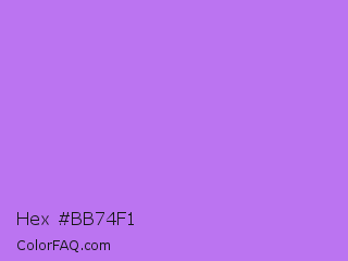 Hex #bb74f1 Color Image