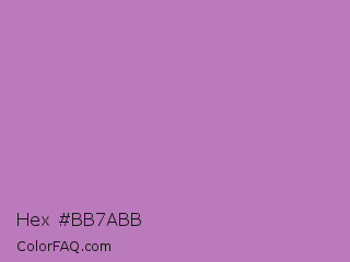 Hex #bb7abb Color Image