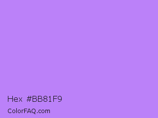 Hex #bb81f9 Color Image