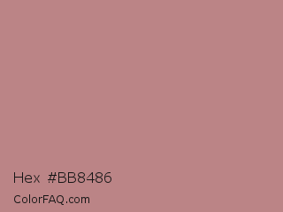 Hex #bb8486 Color Image
