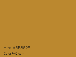 Hex #bb882f Color Image