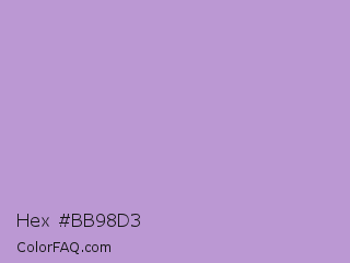 Hex #bb98d3 Color Image