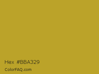 Hex #bba329 Color Image