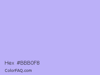 Hex #bbb0f8 Color Image