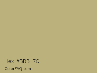 Hex #bbb17c Color Image