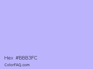 Hex #bbb3fc Color Image