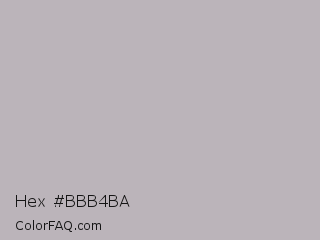Hex #bbb4ba Color Image