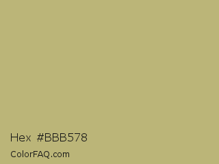 Hex #bbb578 Color Image