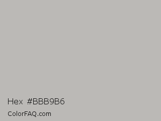 Hex #bbb9b6 Color Image