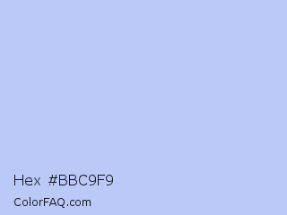Hex #bbc9f9 Color Image