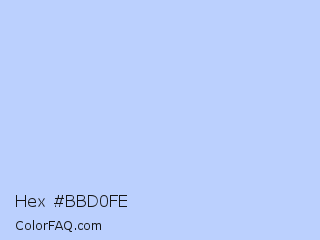 Hex #bbd0fe Color Image