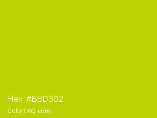Hex #bbd302 Color Image