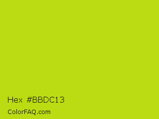 Hex #bbdc13 Color Image