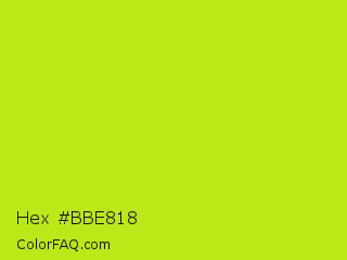 Hex #bbe818 Color Image