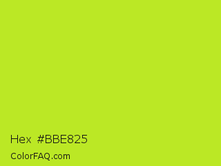Hex #bbe825 Color Image