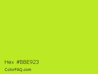 Hex #bbe923 Color Image