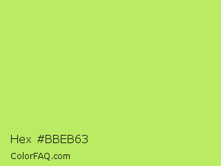 Hex #bbeb63 Color Image