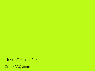 Hex #bbfc17 Color Image
